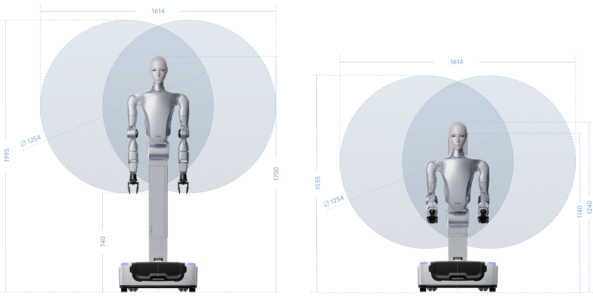 Unitree H2-D (dual-arm, wheeled)
